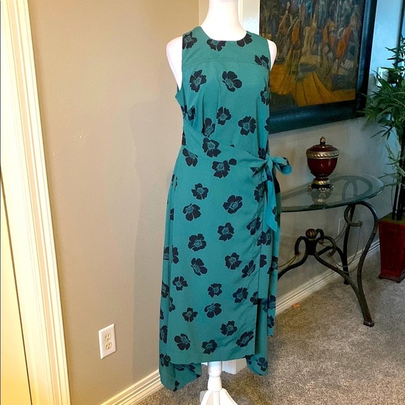 A Pea in the Pod Maternity Floral Green Sleeveless Dress size S - Picture 5 of 12
